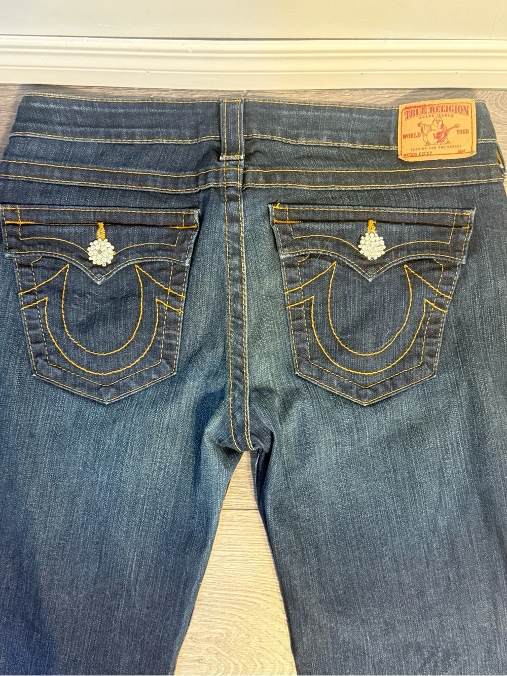 Vintage Y2K Women’s True Religion Flared Jeans - Made In USA Size 31 - Picture 6 of 9